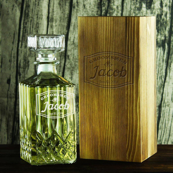 Groomsmen Gifts, Customized Whiskey Decanter Gifts - GiftCustomization