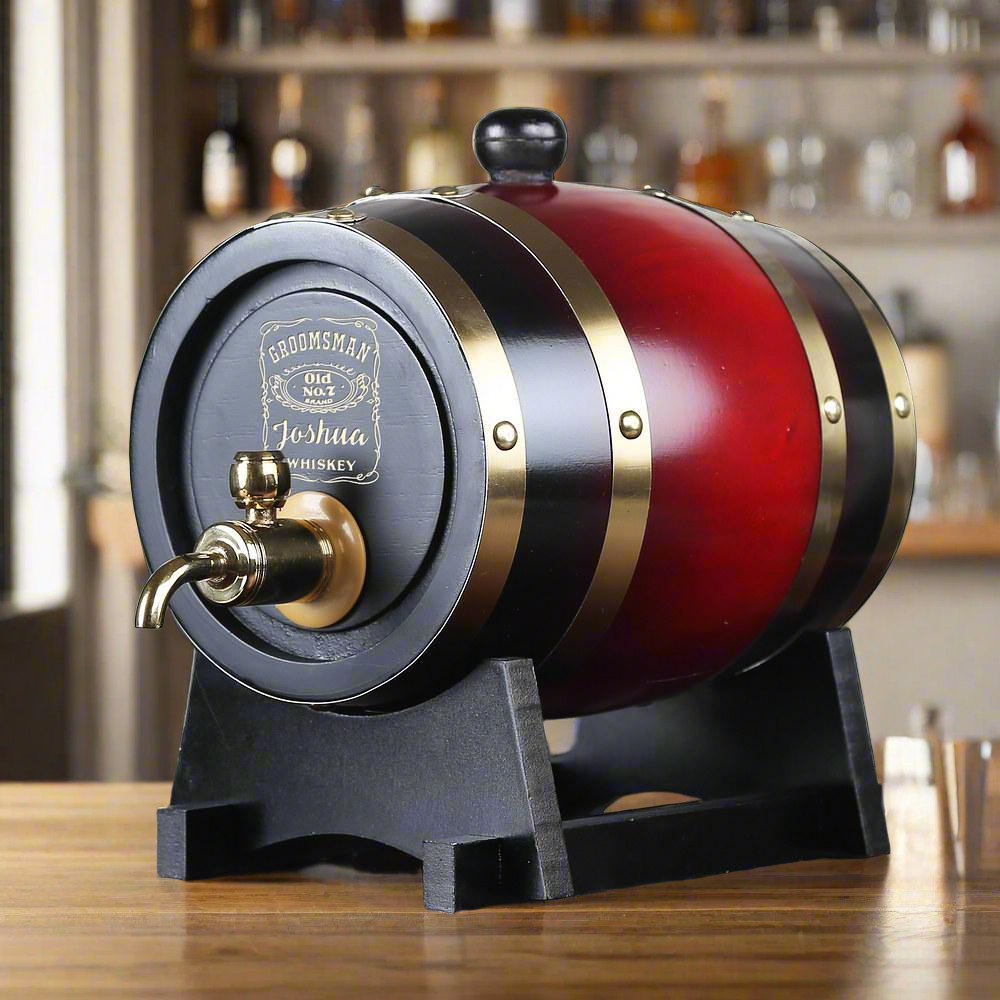 Personalized Whiskey Barrel Groomsman Gifts, Boy's Gift