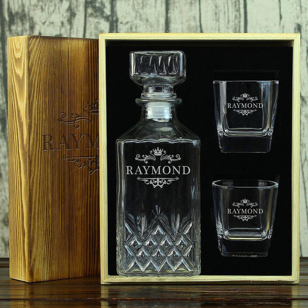 Groomsmen Gifts, Customized Whiskey Decanter Gifts - GiftCustomization