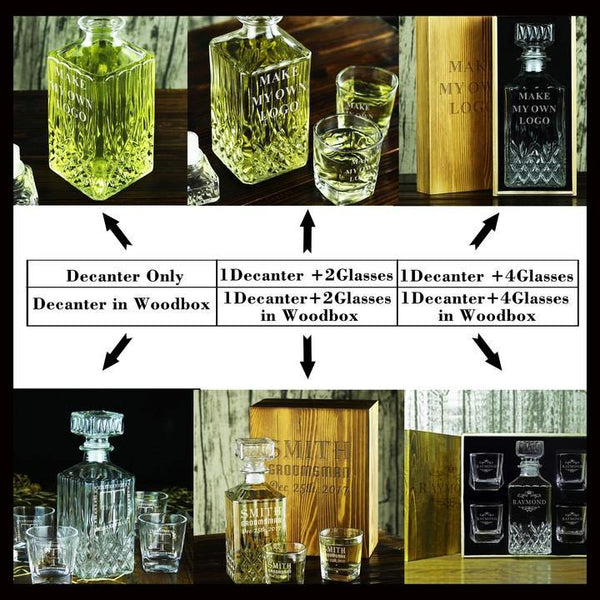 Personalized Whiskey Decanter & Whiskey Decanter Set£¬Groomsmen Gifts - GiftCustomization
